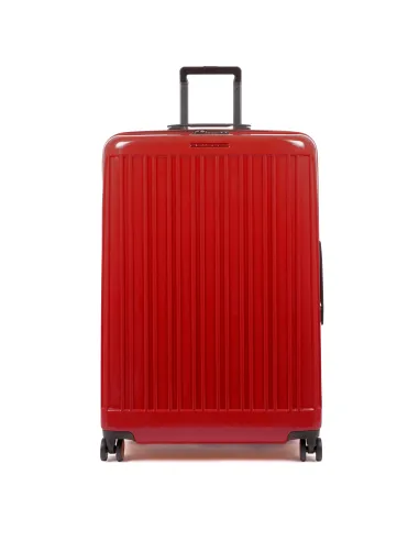 Piquadro Seeker Big-size polycarbonate trolley, red