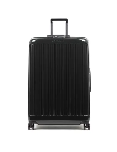 Piquadro Seeker Big-size polycarbonate trolley, black