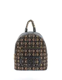 Liu Jo women's backpack in jacquard fabric, brown