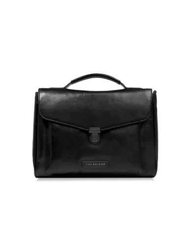 The Bridge Filippo laptop briefcase, black