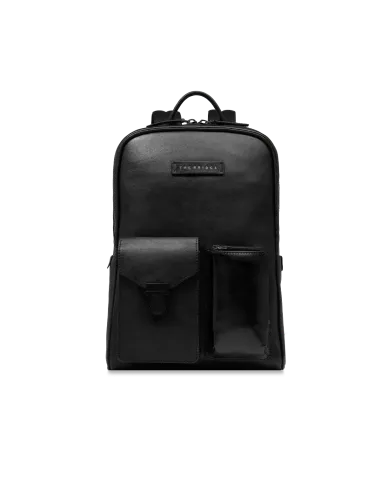 The Bridge Filippo laptop backpack with two compartments, black