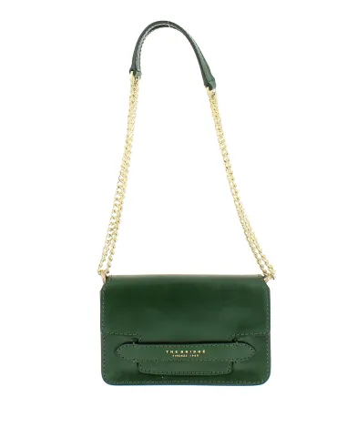 Borsa a tracolla con pattina The Bridge Lucrezia, verde inglese