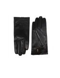 The Bridge men's leather gloves with wool lining, black