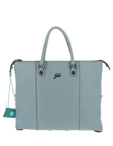 Borsa Gabs G3 taglia M in pelle, mineral blue