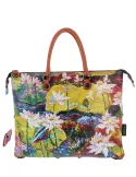 Borsa Gabs G3 Plus TG M stampa, fiori impressionisti