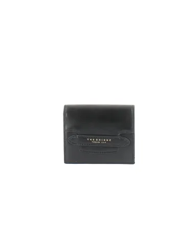 The Bridge Lucrezia small leather women's wallet, black