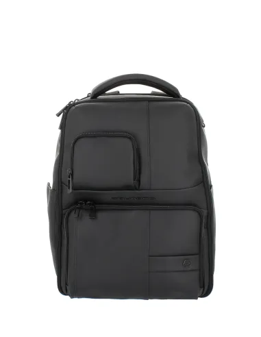 Piquadro C2OW laptop backpack in waterproof fabric, black