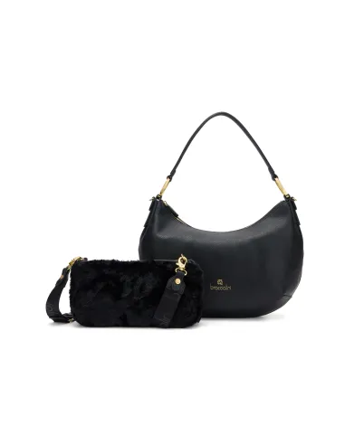 Braccialini Beth women's shoulder bag, black