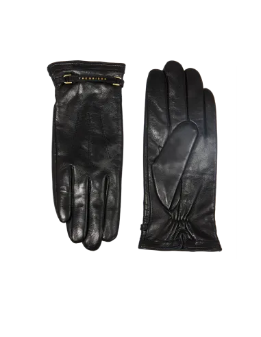 The Bridge Life Style women's leather gloves, black