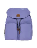 Brics Woman's backpack with two zipped front pockets, violet