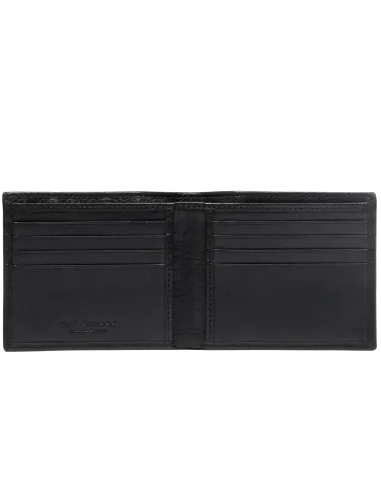 The Bridge Fabio men's leather wallet with credit card slots, black