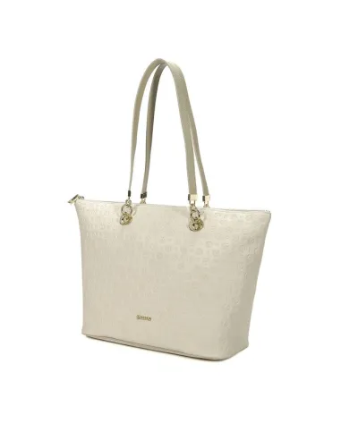 Shopping bag, donna, Heritage Logo Embossed. POLLINI HERITAGE