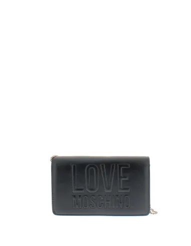 Love Moschino Clutch Bag mit Überschlag und Kettenriemen