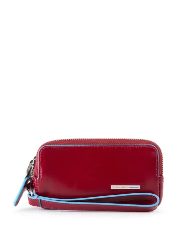 Mini-Clutch-Tasche mit zwei Fächern rot