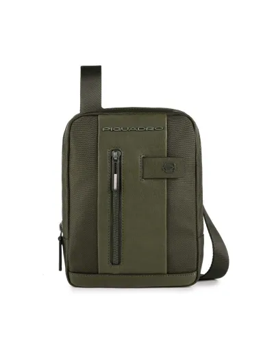 Borsello porta iPad® mini in tessuto e pelle Piquadro Brief Verde