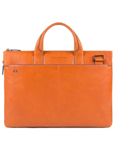 Schmale, ausdehnbare Laptoptasche mit iPad-Fach Orange