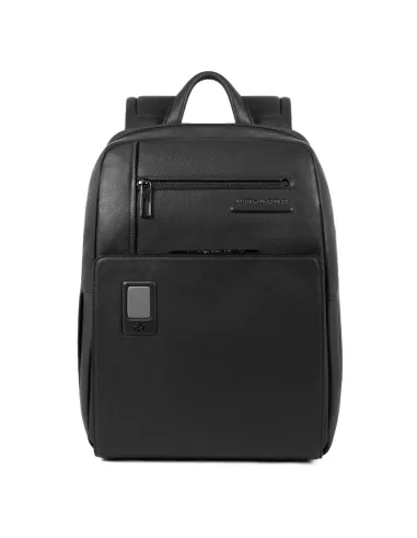 Piquadro Akron Lederrucksack Schwarz