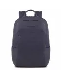 Piquadro B3 PC-Rucksack aus Leder Blau