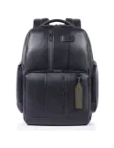 Piquadro Urban Fast-Check Laptop-Rucksack aus leder