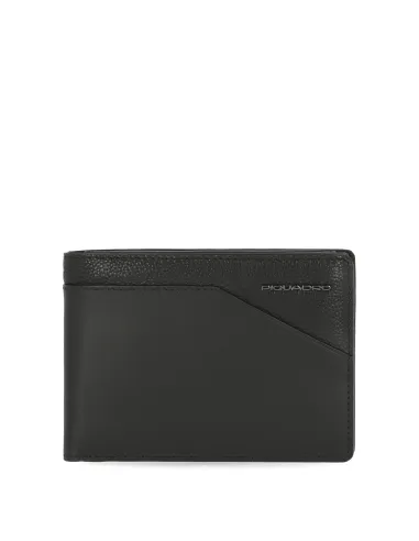Piquadro Martin Herrenbrieftasche mit Klapp-Ausweisfenster Schwarz