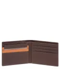 Men's wallet with removable card holder Tallin brown