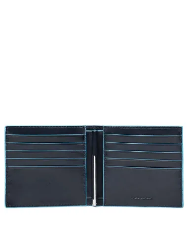 Geldklammer mit B2-Kreditkartenhalter blau