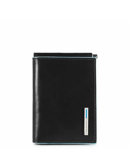 Piquadro porta carte di credito in pelle “B2 – Blue Square” Marrone  PP2762B2.MO